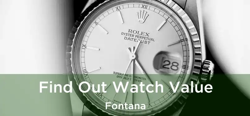 Find Out Watch Value Fontana